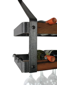 Signature 36" Bookshelf Double Wine Rack w/Tigerwood (16 Bottles)